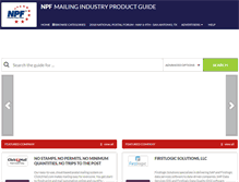 Tablet Screenshot of mailingindustryproductguide.com